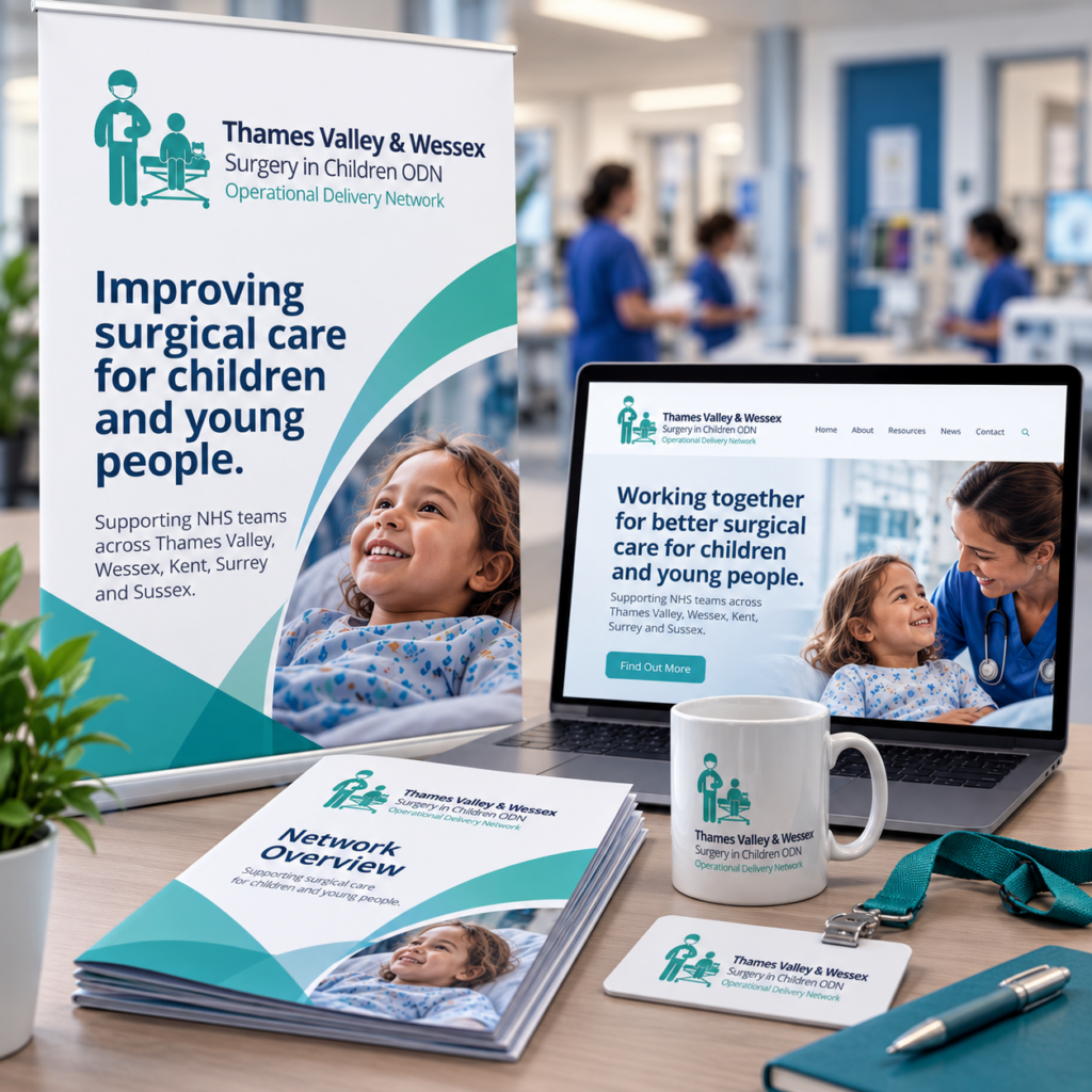 Home thames valley children’s surgery branding